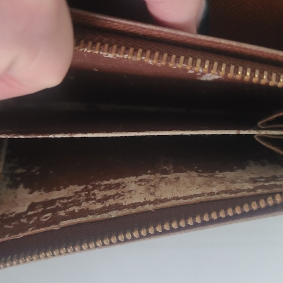 Authentic Louis Vuitton LV Monogram Coated Canvas Porte-Monnaie Tresor Wallet - Picture 5 of 8